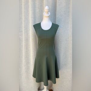 Remain green sleeveless stretch dress